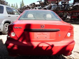 2005 Honda Civic DX Red Coupe 1.7L AT #A24883